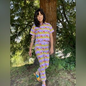 Nooworks strawberry fields Jammin Kick flare size xs